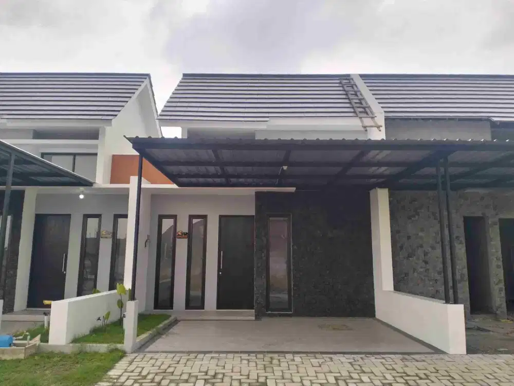 Dijual rumah baru minimalis di barat Gedangan dekat ke Aloha Bundaran Waru Pintu TOL dan Juanda