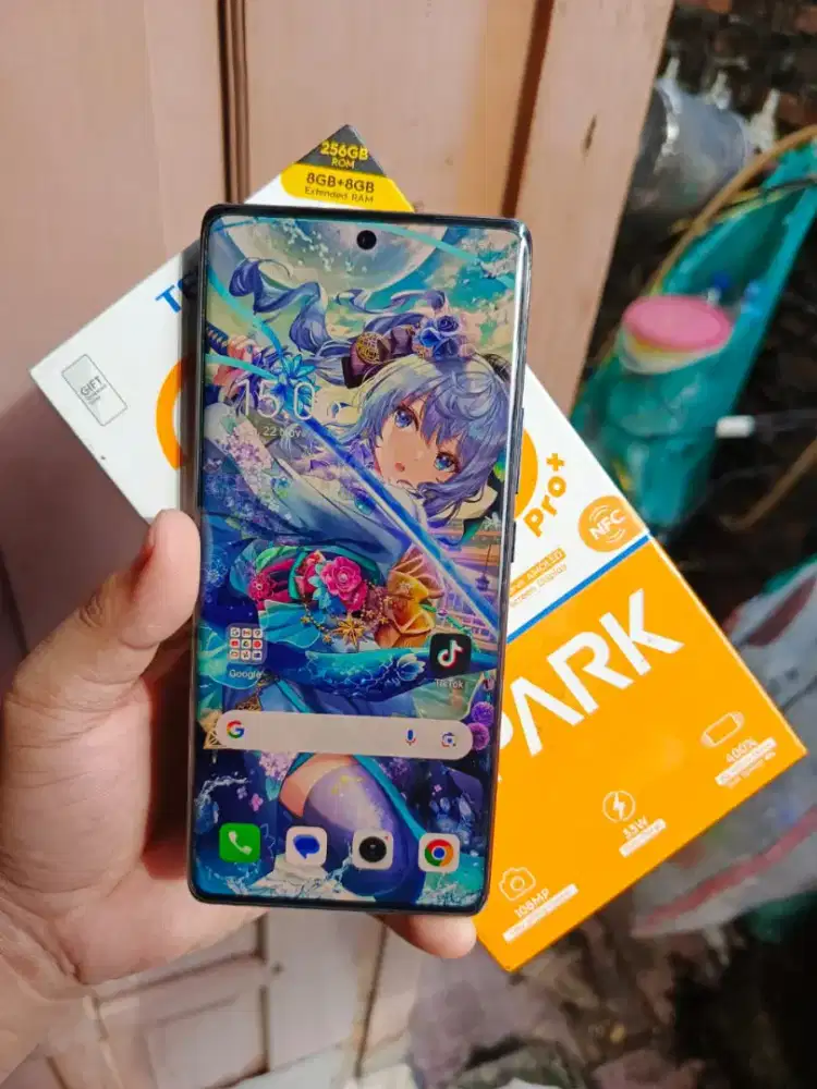 Tecno Spark 20 Pro+ 8/256GB Fullset Garansi On