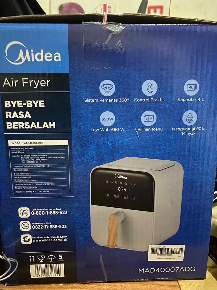 AIR FRYER MIDEA LOW WATT