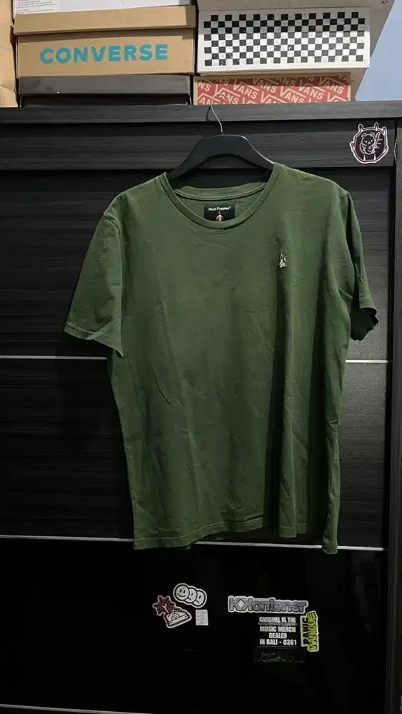 Hush Puppies Kaos Pria Leviero Crew 2 Green.