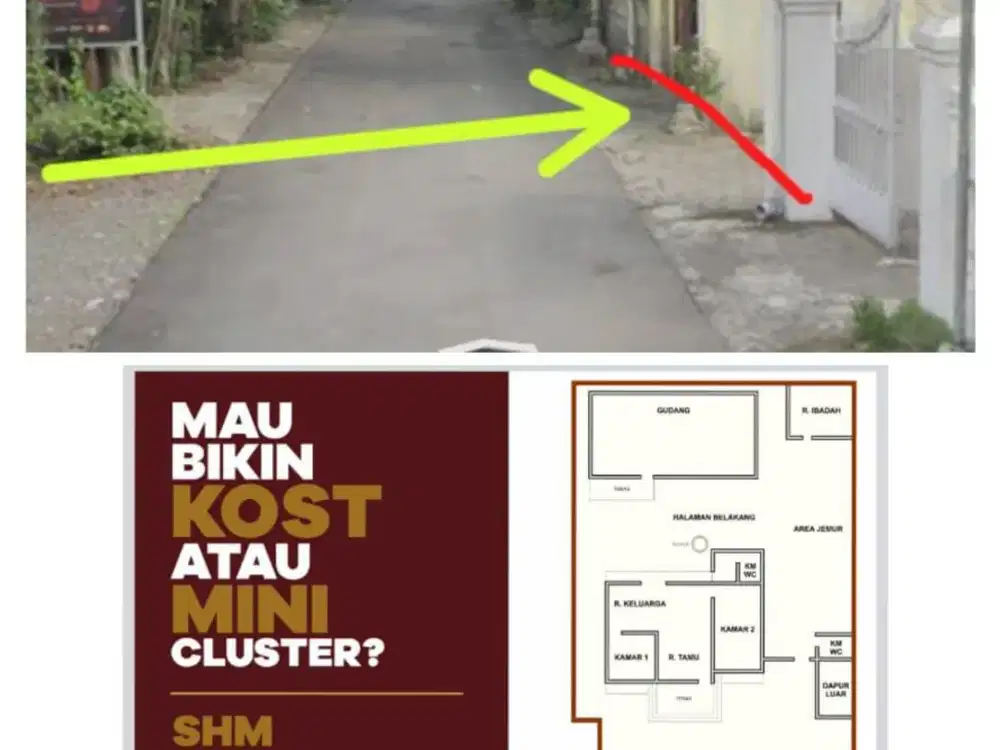 TANAH BONUS BANGUNAN DEKAT JL RAYA TAJEM MAGUWOHARJO DEPOK SLEMAN YOGYA