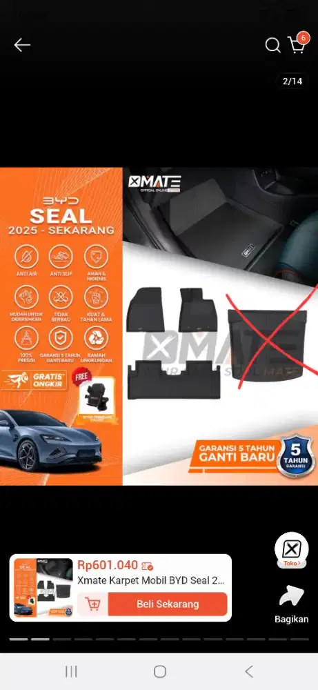 Karpet BYD Seal XMATE