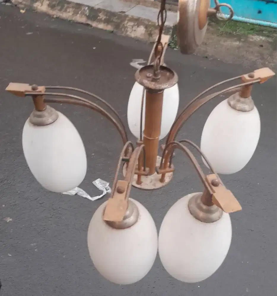 Lampu 5cabang siap gantung