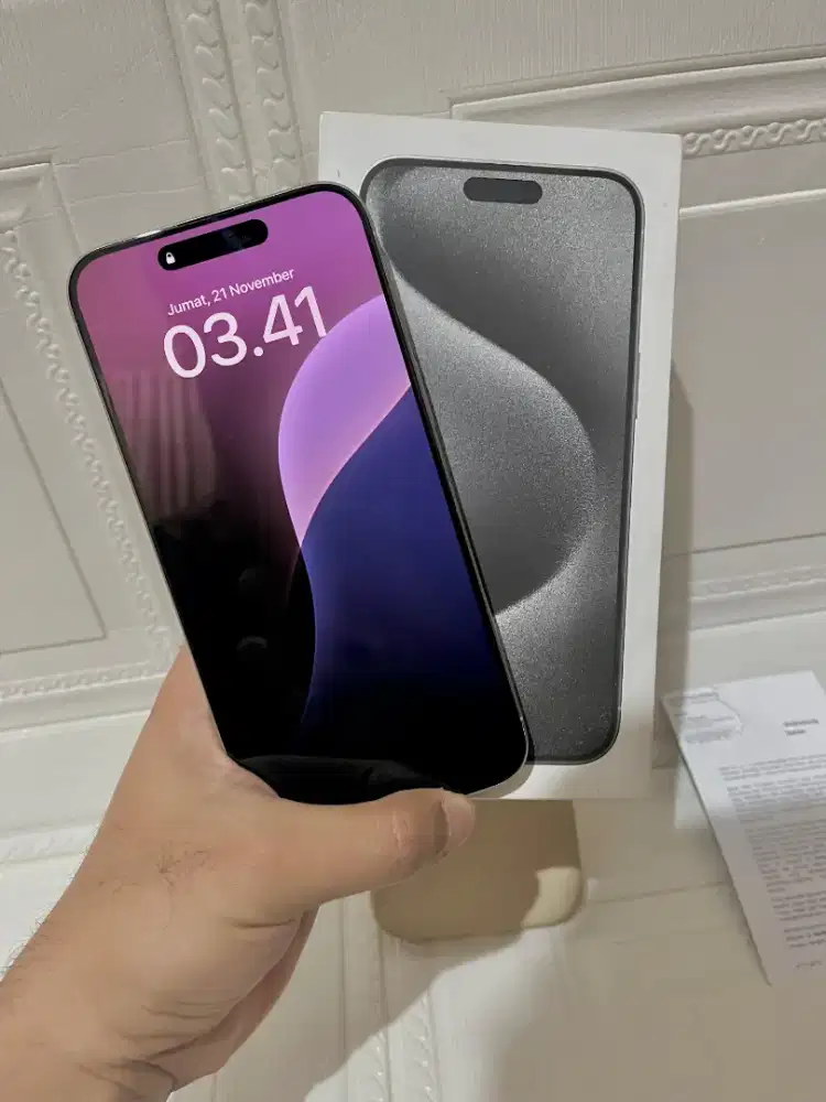 IPHONE 15 PRO MAX 256GB FULLSET MULUS LIKE NEW NOMINUS IBOX