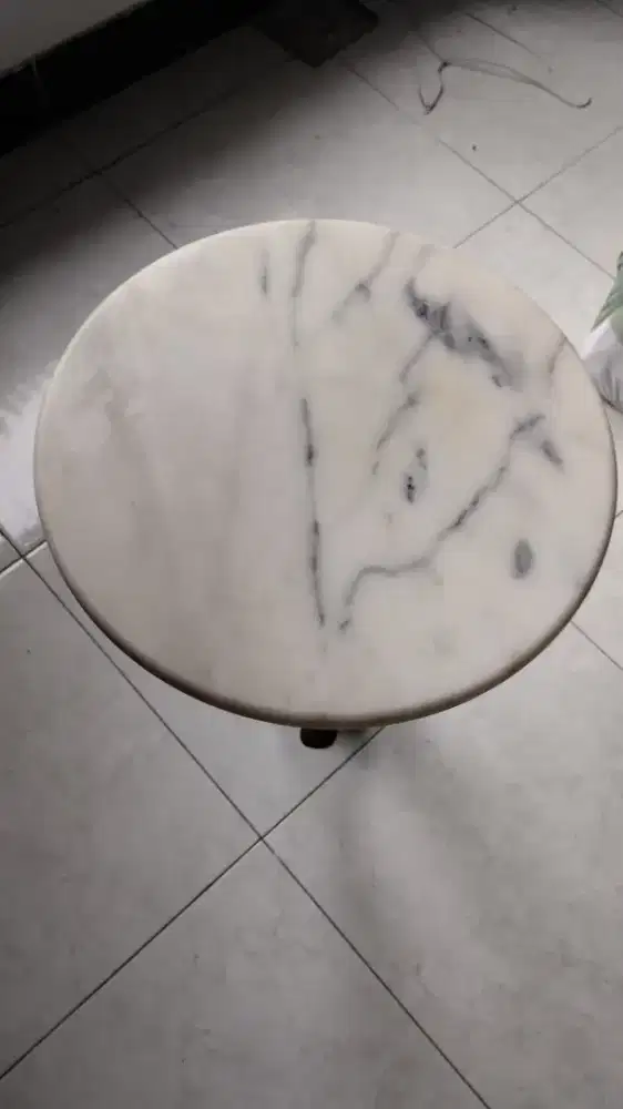 Meja Marmer hias asli Antik Barang Unik