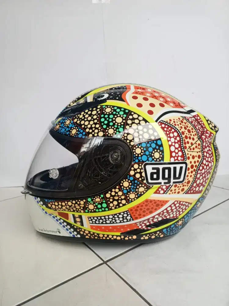 Helm Fullface Ori AGV K3 Italy, edisi VR46, edisi trbatas, langka