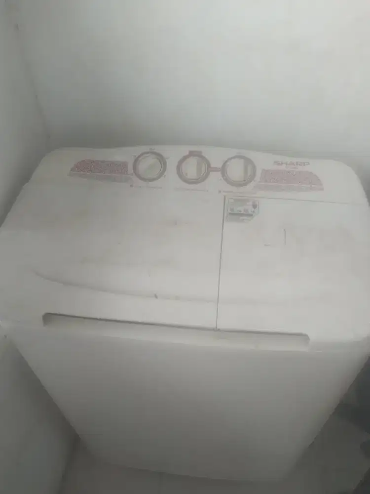 Mesin cuci sharp 2tabung