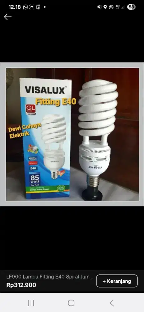 Karyawan toko listrik