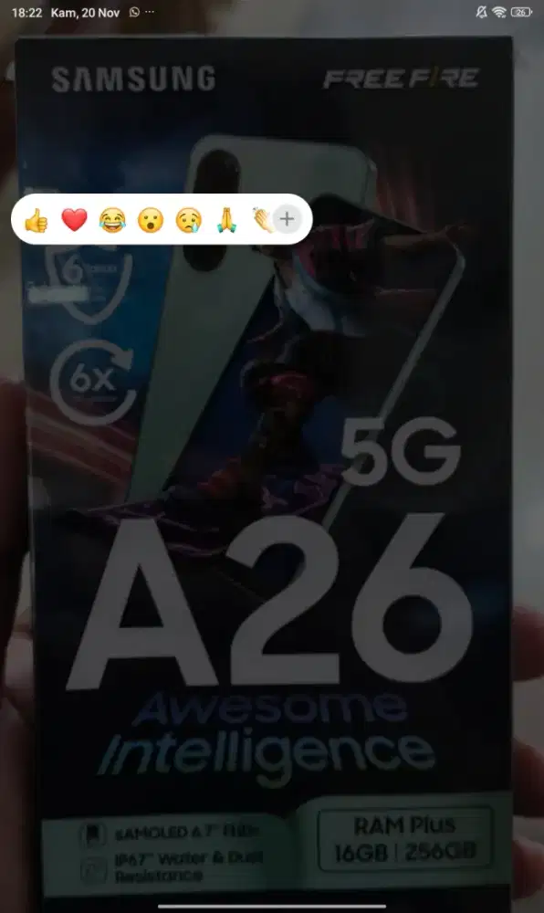 Jual Samsung A26 5G 8/256 baru masih segel