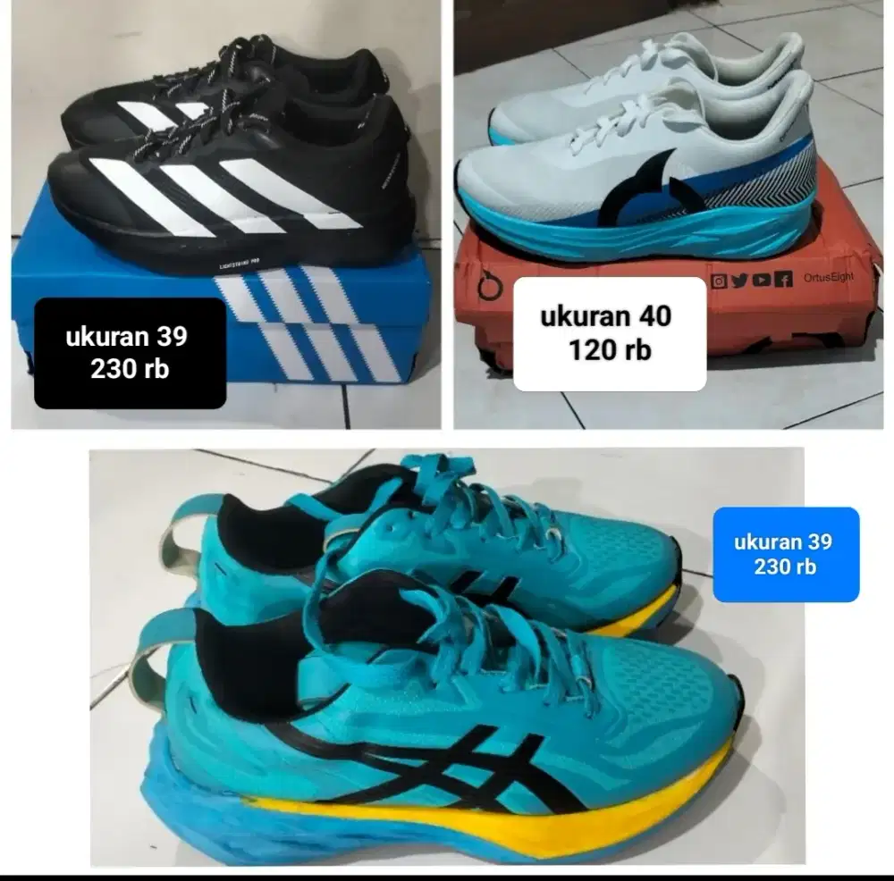 Sepatu running ukuran 39 -40
