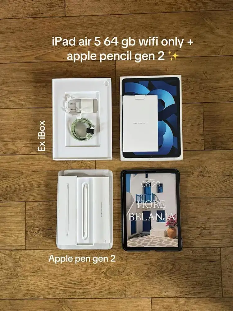 jual iPad air 5 m1 64 gb wifi only dan apple pencil gen 2