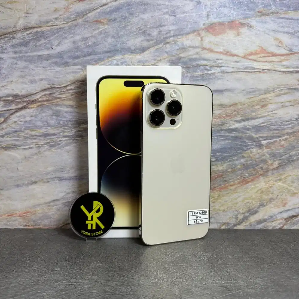 iPhone 14 Pro Max 128GB Gold Ex iBox Fullset - LikeNew.!!