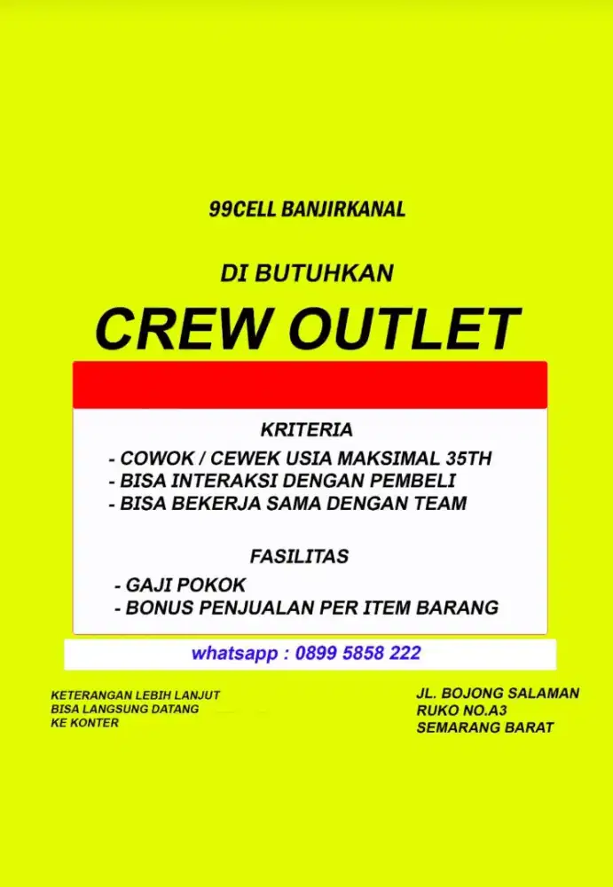 Pramuniaga toko aksesoris hp