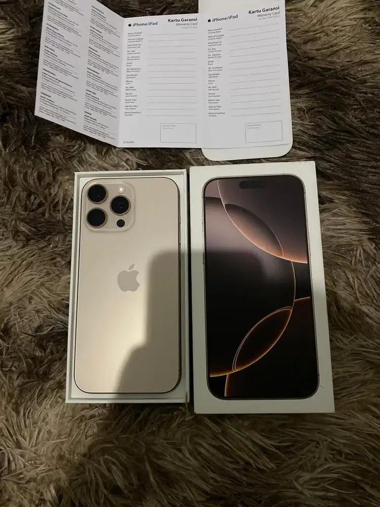 Iphone 16 Pro Max 512gb Garansi Ibox Aktif Desert Titanium Super Mulus