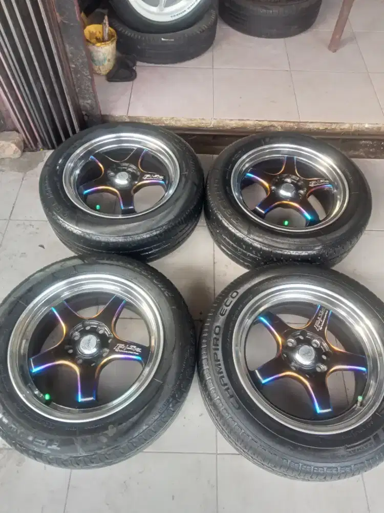 VELG 15 SABLONG KOMPLIT SMA BAN BUAT AVANZA, XENIA, SIGRA, CAYLA,