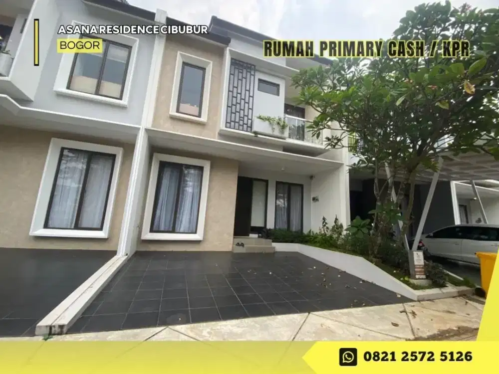 Rumah Modern Siap Huni Ready Stock DP 0 % MODAL NIAT AJA di Asana Residence Cibubur