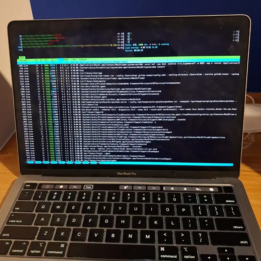 Macbook Pro M1, 8 core, 16GB