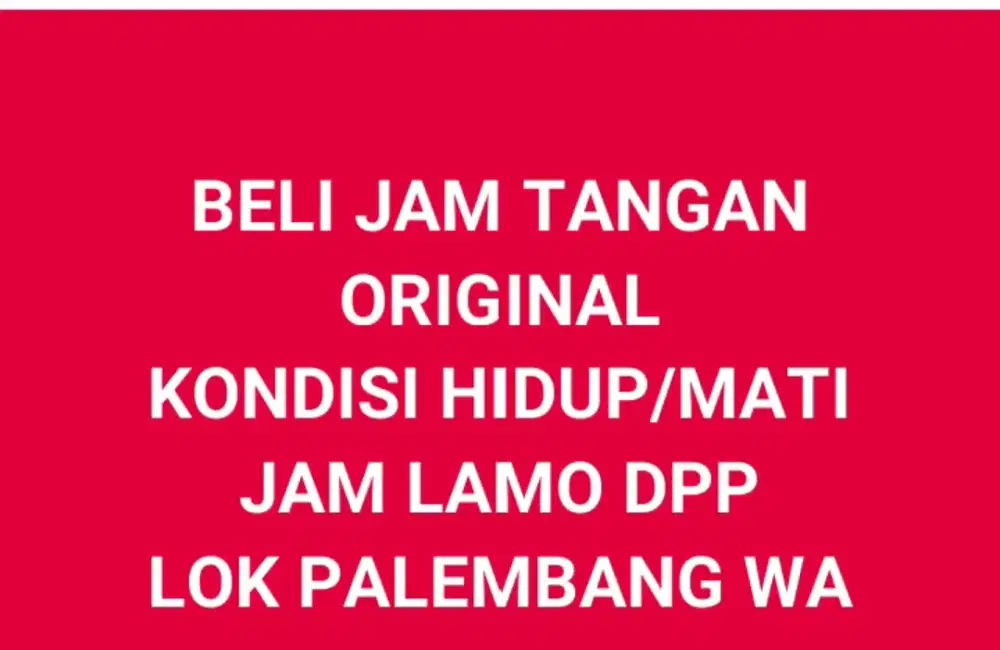 Beli jam original