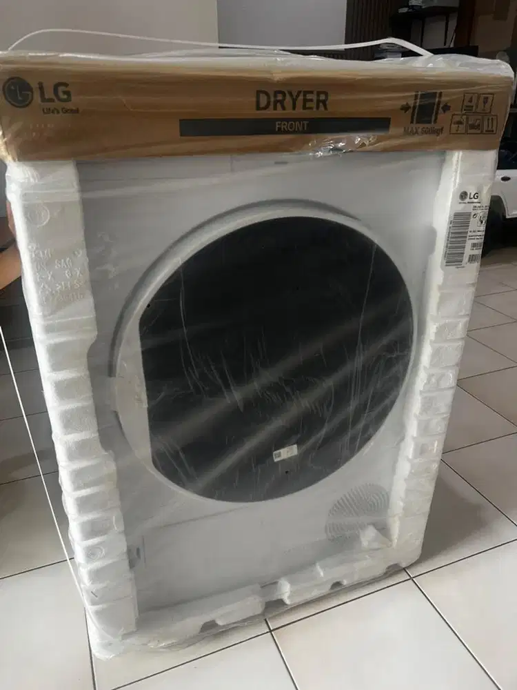 JUAL RUGI - LG Front Loading Dryer 8kg – NEW! Masih Segel!