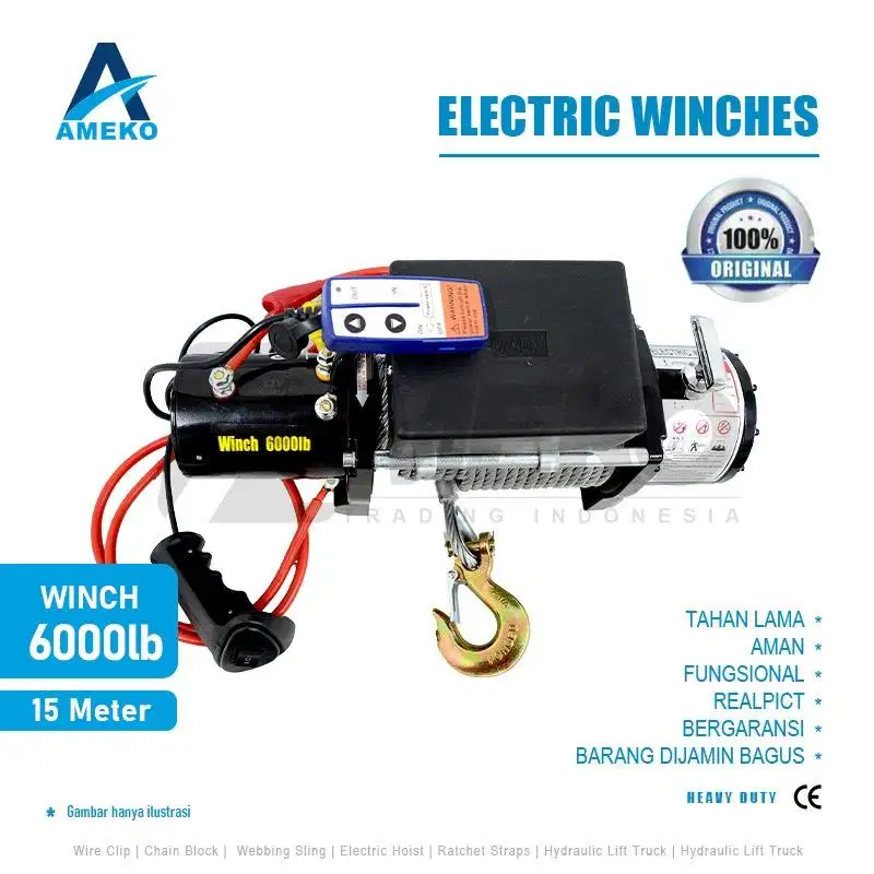 Winch Engine 3000Lb & 6000Lb 12 Volt - AMEKO