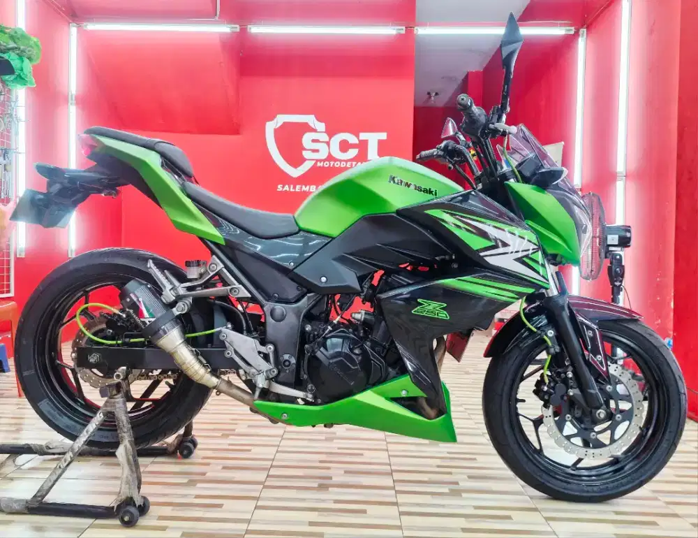 JualCpt90%LikeNew MODIF 4Jt KAWASAKI Z250 2014 HIJAU