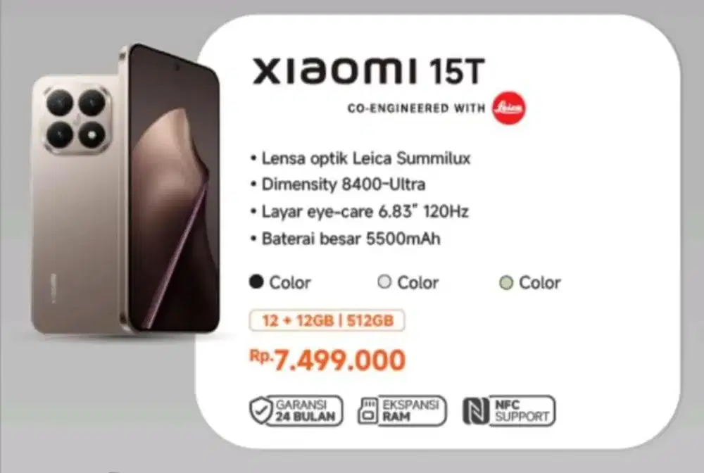 HANDPHONE XIAOMI 15T