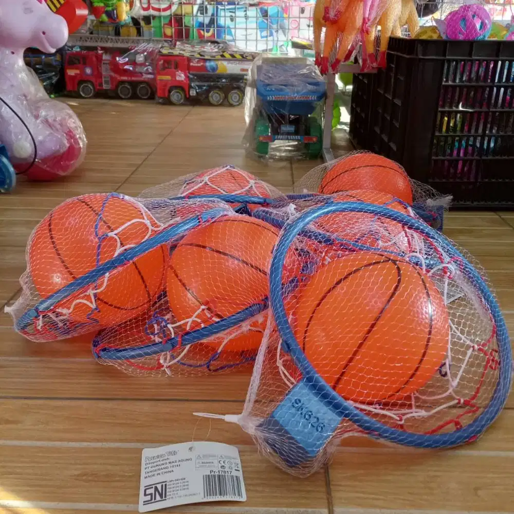 mainan anak bola basket ring