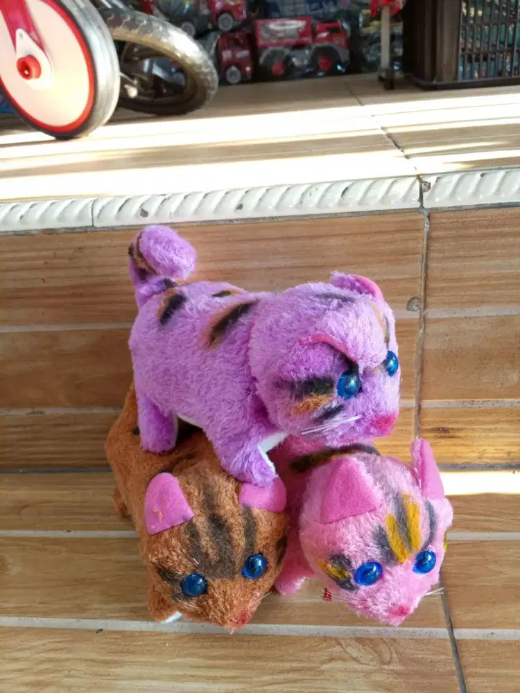 mainan anak kucing baterai