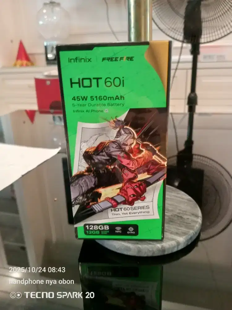 INFINIX HOT 60i 6/128 baru no repack