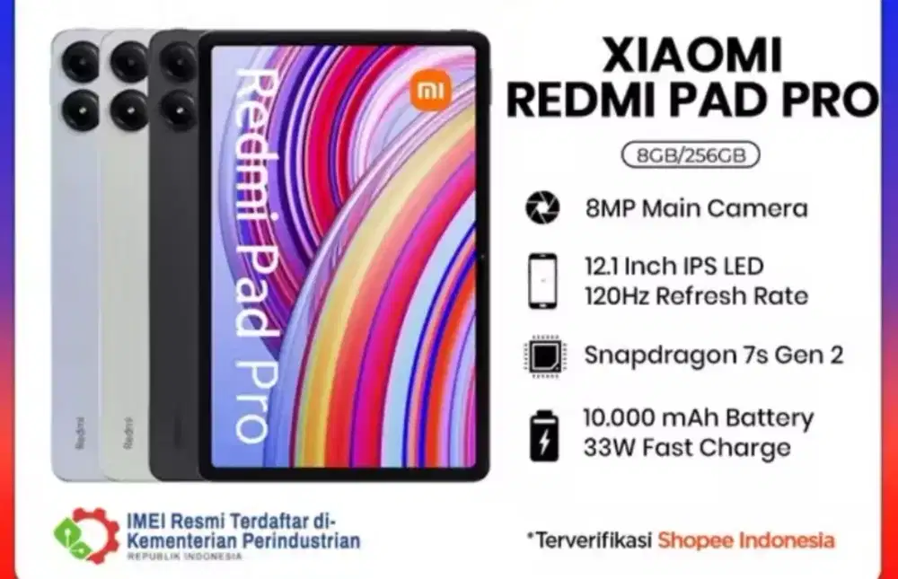 Dijual tablet xiaomi redmi pad pro 8/256gb