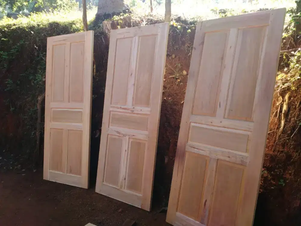 Pintu plus kusen mahoni