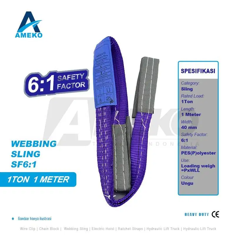 WEBBING SLING 1 TON (6.1) - AMEKO
