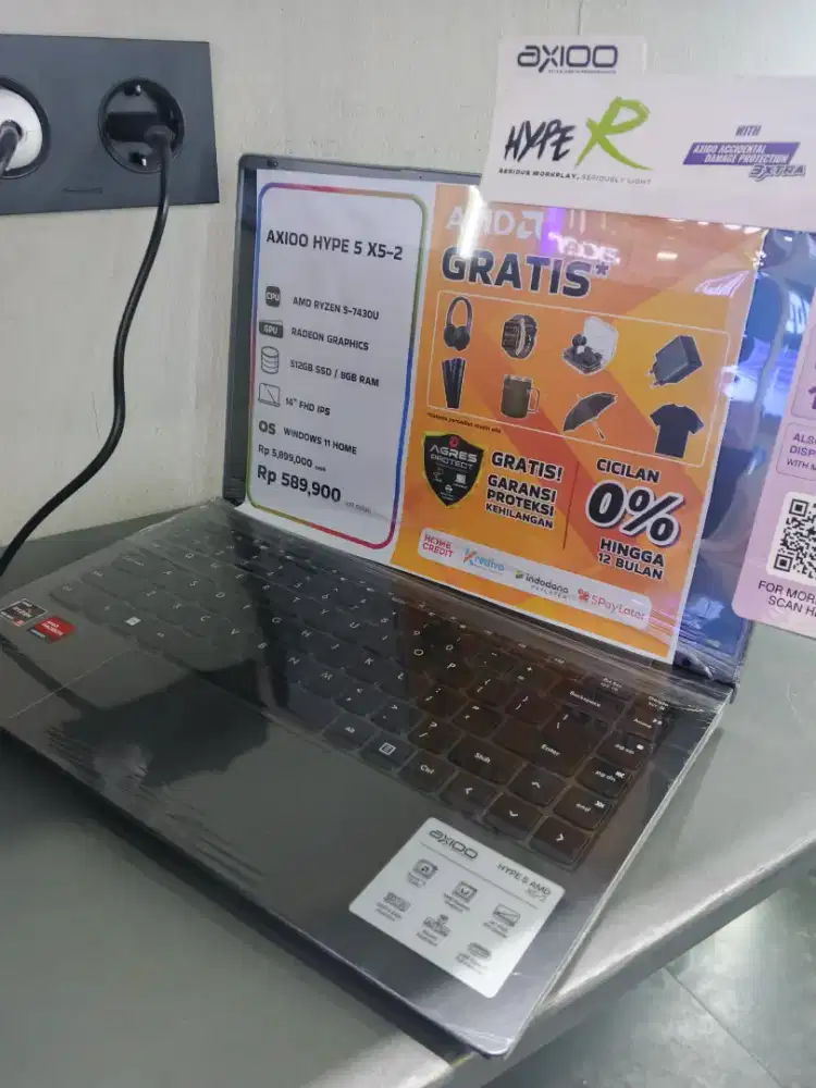 Laptop AXIOO Hype 5 X5 -2 Ryzen 5 Bisa Cicilan Cukup KTP Saja