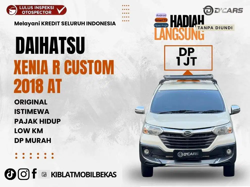 DAIHATSU XENIA 1.3 R COSTUM 2018 MATIC TANGAN 1 LOW KM