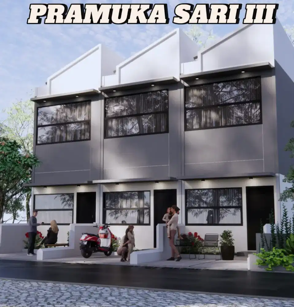 Rumah cantik 2 lantai SHM di Rawasari