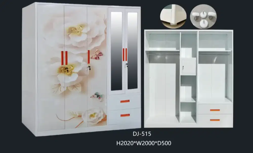 Lemari Pakaian 5 Pintu Plat Besi