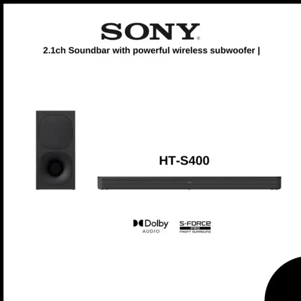 Sound Bar dengan woofer nirkabel