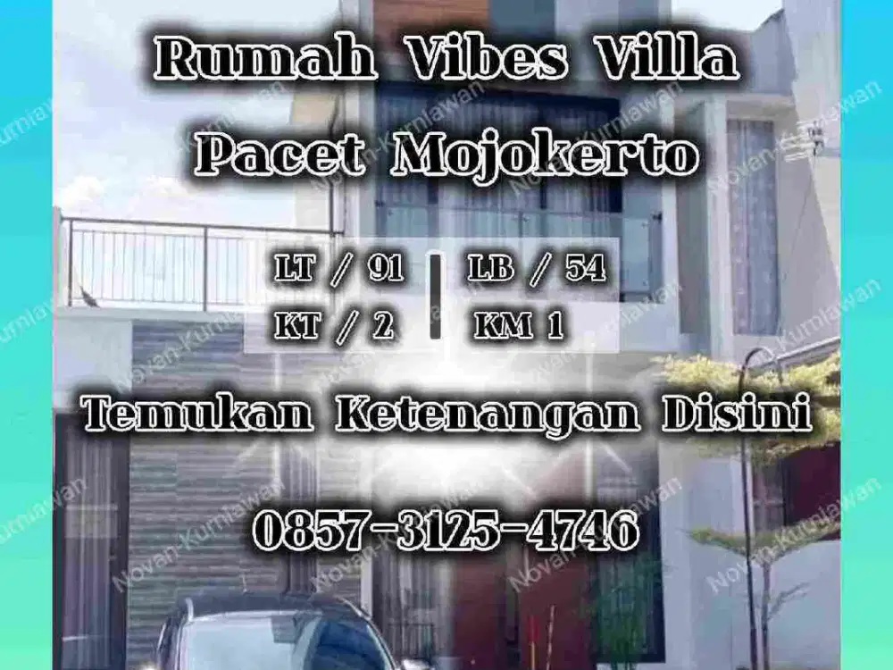 RUMAH 2 LANTAI RASA VILLA VIEW GUNUNG PACET MOJOKERTO