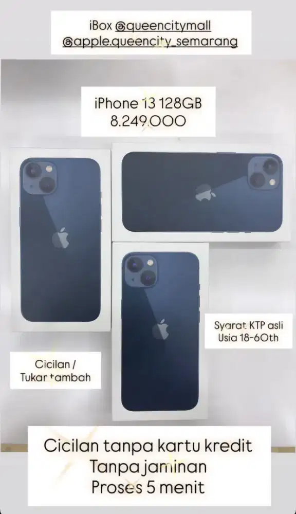 IPHONE 13 CICILAN 0% TANPA KARTU KREDIT