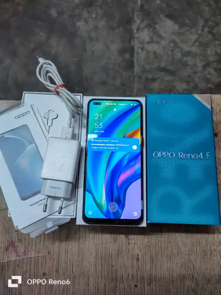 Oppo Reno 4F 8/128 Fulset sesuai foto.