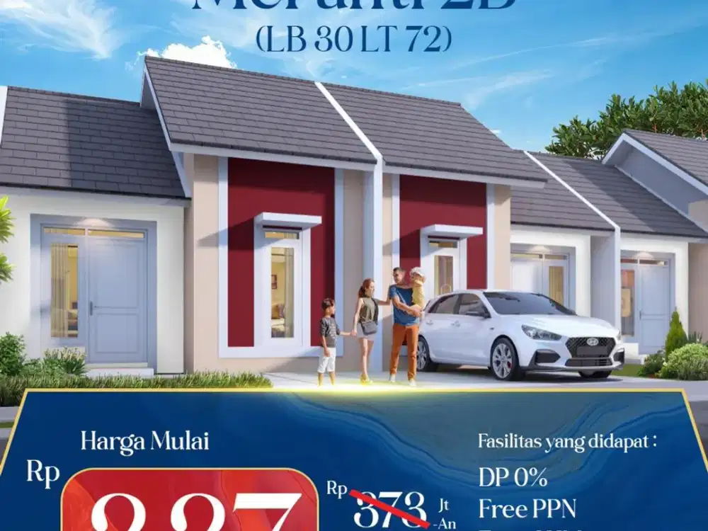 Rumah Baru Siap KPR Legalitas Aman Harga Murah !