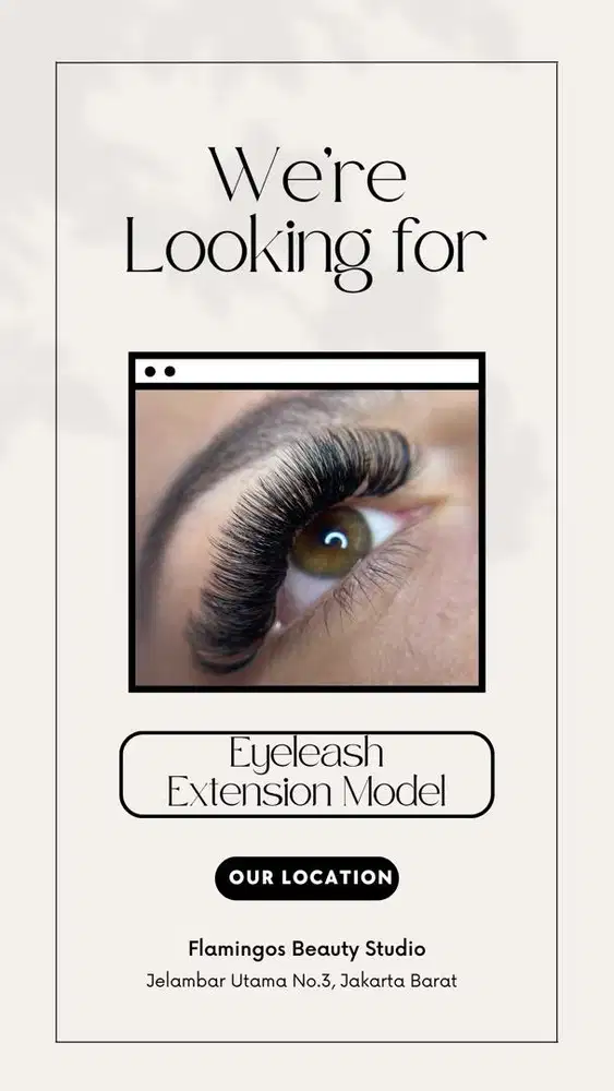MODEL EYELASH EXTENSION