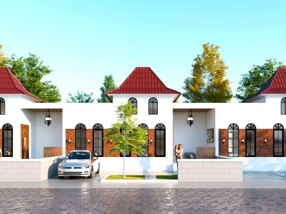 Rumah Villa Di Utara Prambanan 500Jt-an Fasilitas Kolam Renang & Solar System