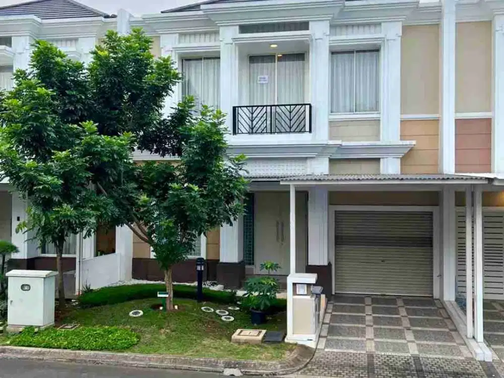 jual cepat rumah depan club house cluster flamingo the spring gading serpong