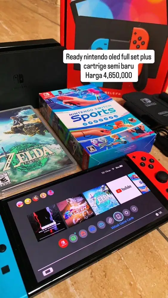 nintendo switch oled semi baru