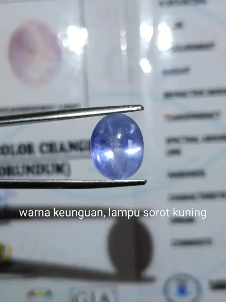 Natural star sapphire color change (corundum) Sri Lanka  9,78 ct