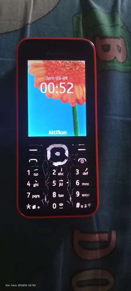 Nokia 208,original, merah.