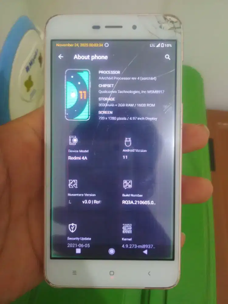 Redmi 4a 2/16 Cosrum Rom A11