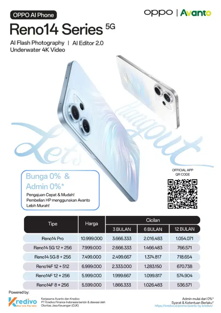 Promo cicilan Oppo Reno 14 series