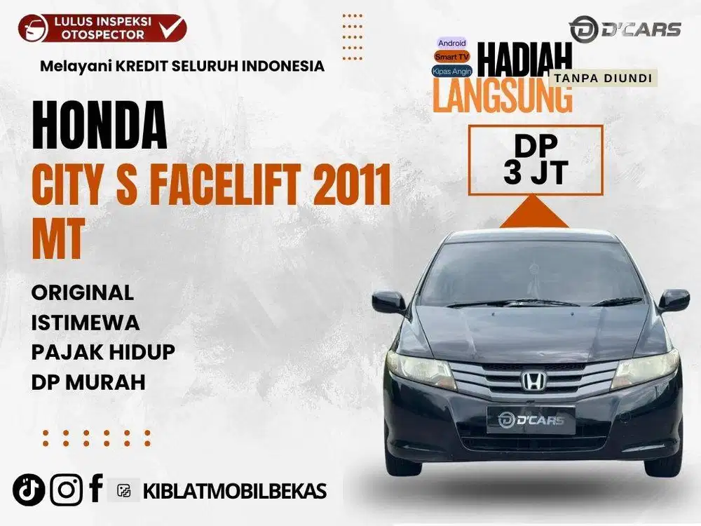 HONDA CITY 1.5 S 2011 FACELIFT DP MURAH
